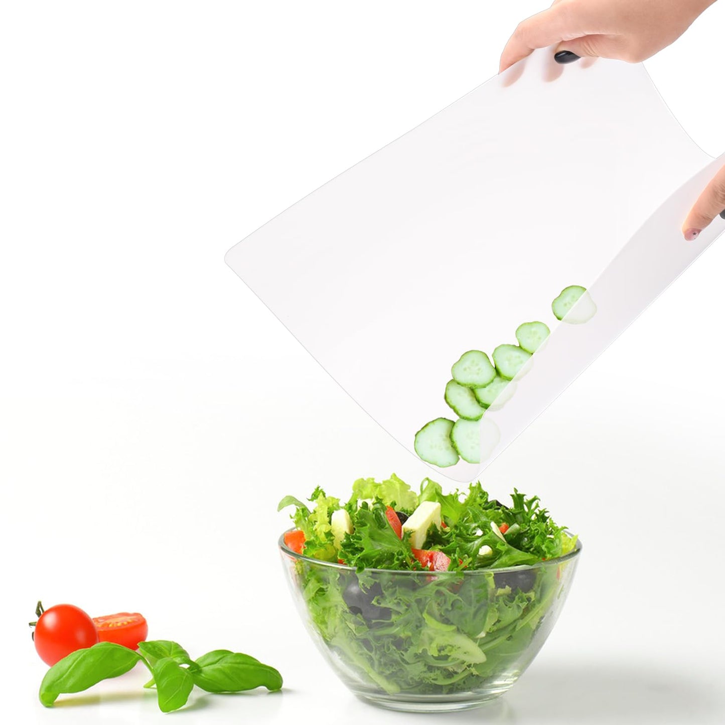 ZENFUN 30 Pack Plastic Cutting Board Mats, Flexible Clear Cutting Mats 17 x 11 In, Kitchen Cutting Board Sheets Frosted Placemats BPA-Free, Non-Porous