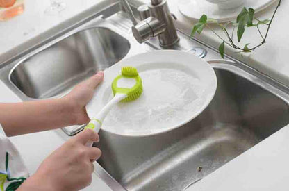 Bottle Brush Cleaning Set, Long Handle Dish Cup Scrubber for Non-Stick Pot, Pan, Bowl, Coffee Mugs