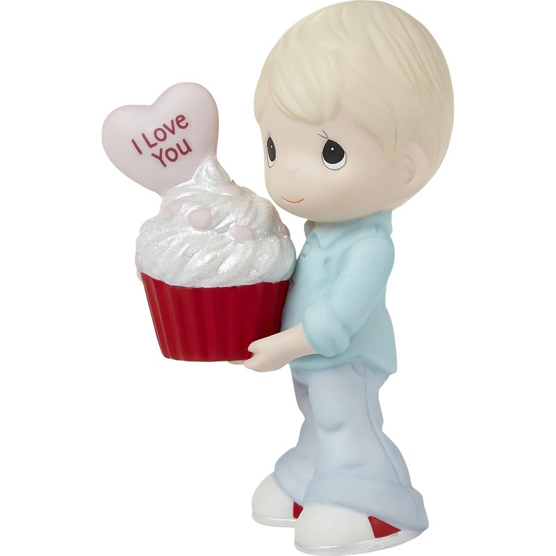 Precious Moment 222002 You Bake Me Happy Blond Boy Porcelain Figurine