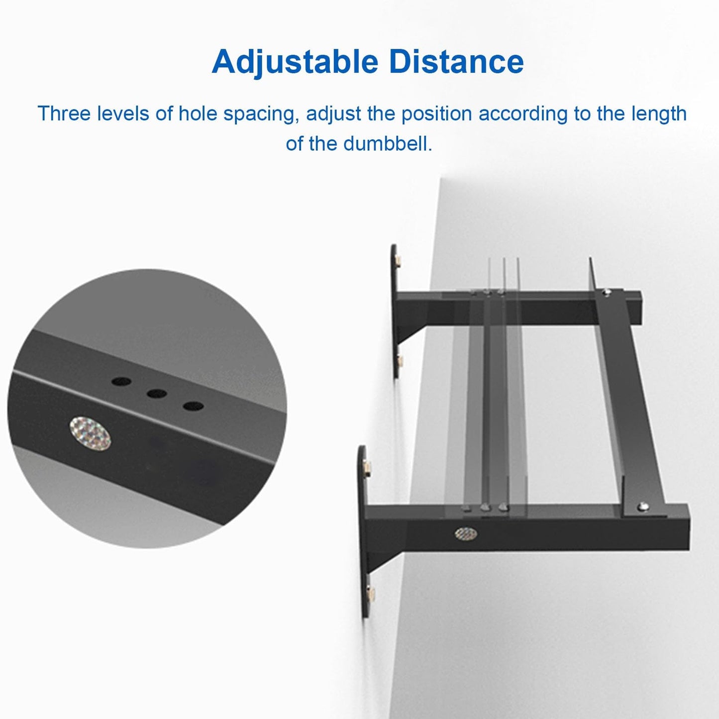 UYCVT Adjustable Dumbbell Display Rack Only, Black Weight Storage Organizer Holder, Commercial Retail Store Fitness Room Studio Use