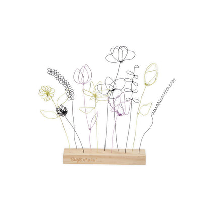 Craft Crush Wire Flowers - Create Unique Craft Wire Flower Designs with Easy to Use Tool and Guide with Display Stand - for Teens and Adults Ages 12, 13, 14, 15 and Up