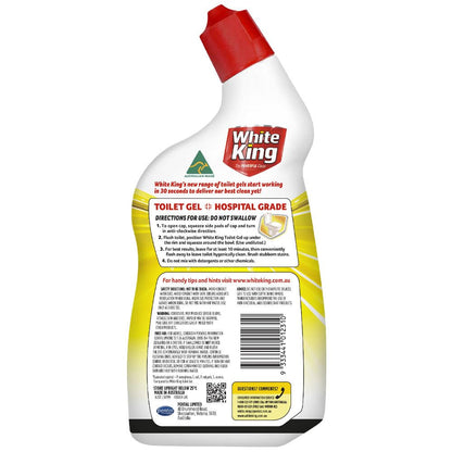 White King Lemon Toilet Cleaner Gel with Stain Remover 700 ml