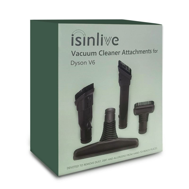 isinlive Motorhead Replacement for Dyson V6 DC30 DC31 DC34 DC35 DC39 DC41 DC44 DC45 DC52 DC58 DC59 DC61 DC62 DC63 DC74 Attachments Home Cleaning Tools Brush Kit