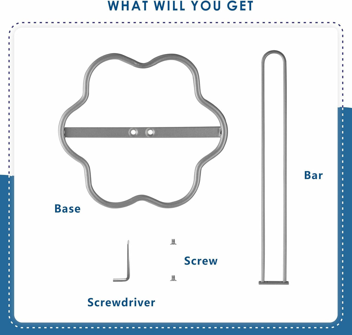 Paper Towel Holder Countertop, Sturdy Kitchen Paper Towel Stand for Organization and Storage