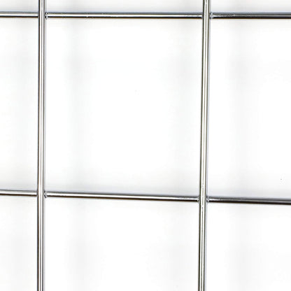 GBYAN Wall Grid Silver Wire Photo Grid Panels, 25.6"x17.7, 2 Pack Desk Wall Organizer Metal Memo Board