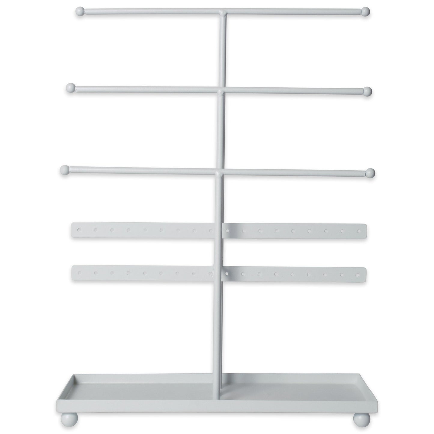 DII Accessory Organization Collection Jewelry Stand, 3 Tier Tower, White