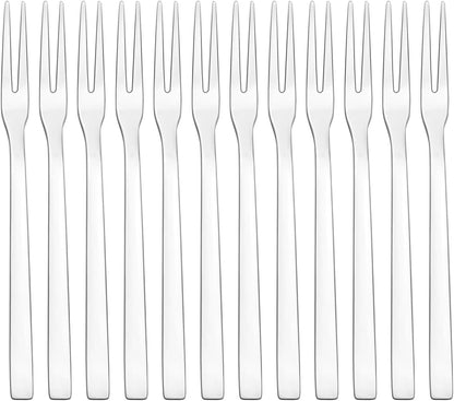 16-Piece Small Stainless Steel 2-Tines Forks, Fruit Forks Set