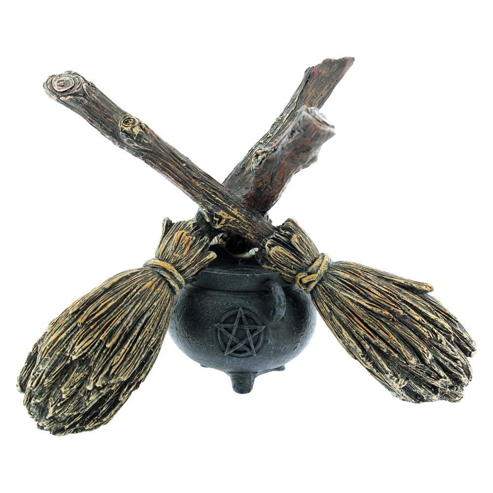 Nemesis Now B1867F6 Broomstick Crystal Ball Crystal Ball Holder 16cm Brown