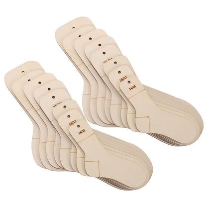 SEWACC 16pcs Sock Blockers for Knitting Sock Stretchers Stocking Display Forms for Crochet Knitting Accessories Home Craft Supplies