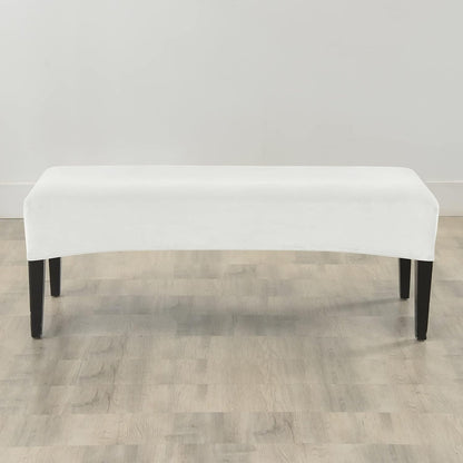 FORCHEER Dining Bench Cover Velvet Slipcover for Living Room Washable Ottoman Cover Seat Protector for Bedroom, Kitchen