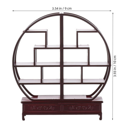Totority Miniature Chinese Furniture Model 1 25 Scale Abs Bo Gu Shelf for Dollhouse Accessories DIY Sand Tray Decoration and Home Display