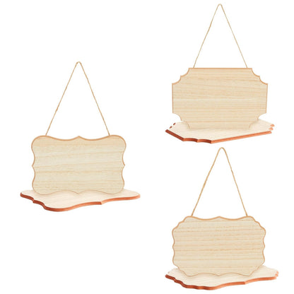 Juvale Blank Wooden Signs - 9 x 6 in, 1/4 in Thick Brown MDF, 6 Pack with Jute Rope - DIY & Home Decor - Wood for Crafts - Things to Paint On & Hanging Plaques