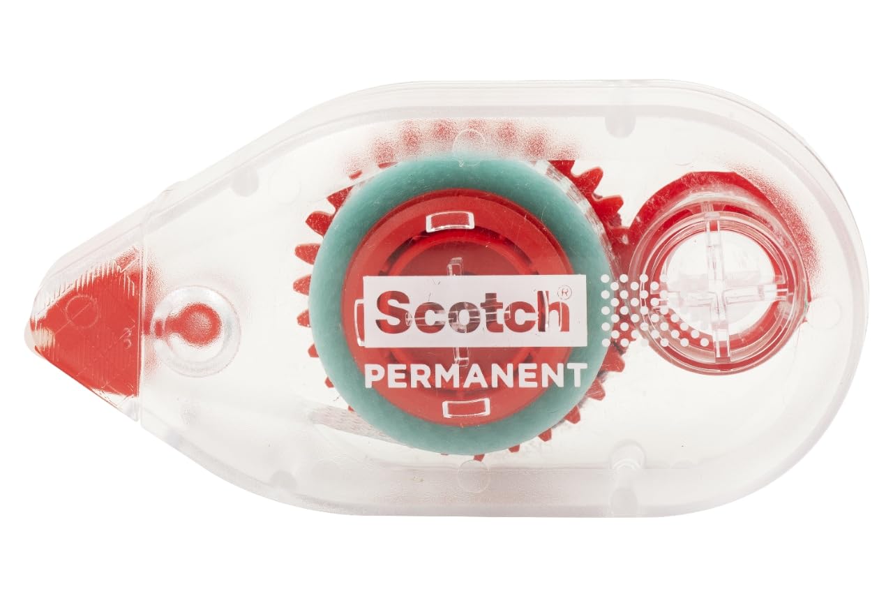 Scotch Double Sided Tape Runner, 0.27 in x 26 ft., Perfect for Holiday Crafts, Gifts, and DIY, 1-Pack