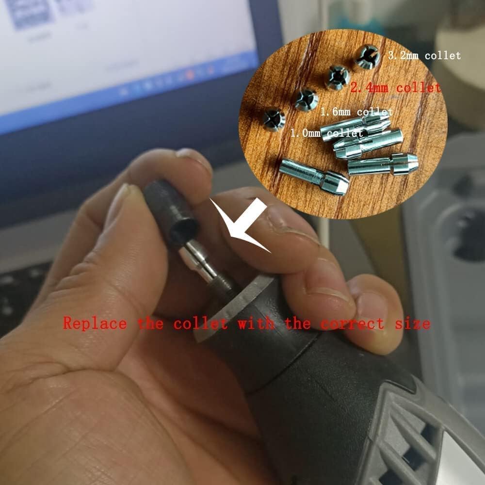 Luo ke 36 Pcs Diamond Mounted Carving Tool - 3/32 Inch Shank Diamond Grinding Burr Includes 18 Kinds of Grinding Head Shape For Dremel Rotary Tool