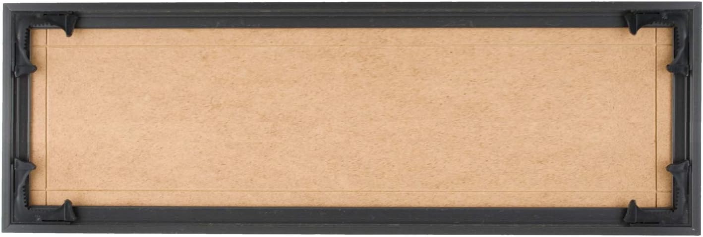 Quadro Frames 6x18 inch Picture Frame, Black, Style P375-3/8 inch Wide Molding