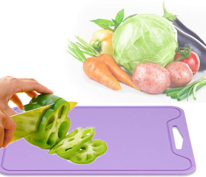 Chopping Blocks, Food Grade Silicone Cutting Boards with Deep Juice Grooves, Dishwasher Safe, 11.8 x 8.7 in