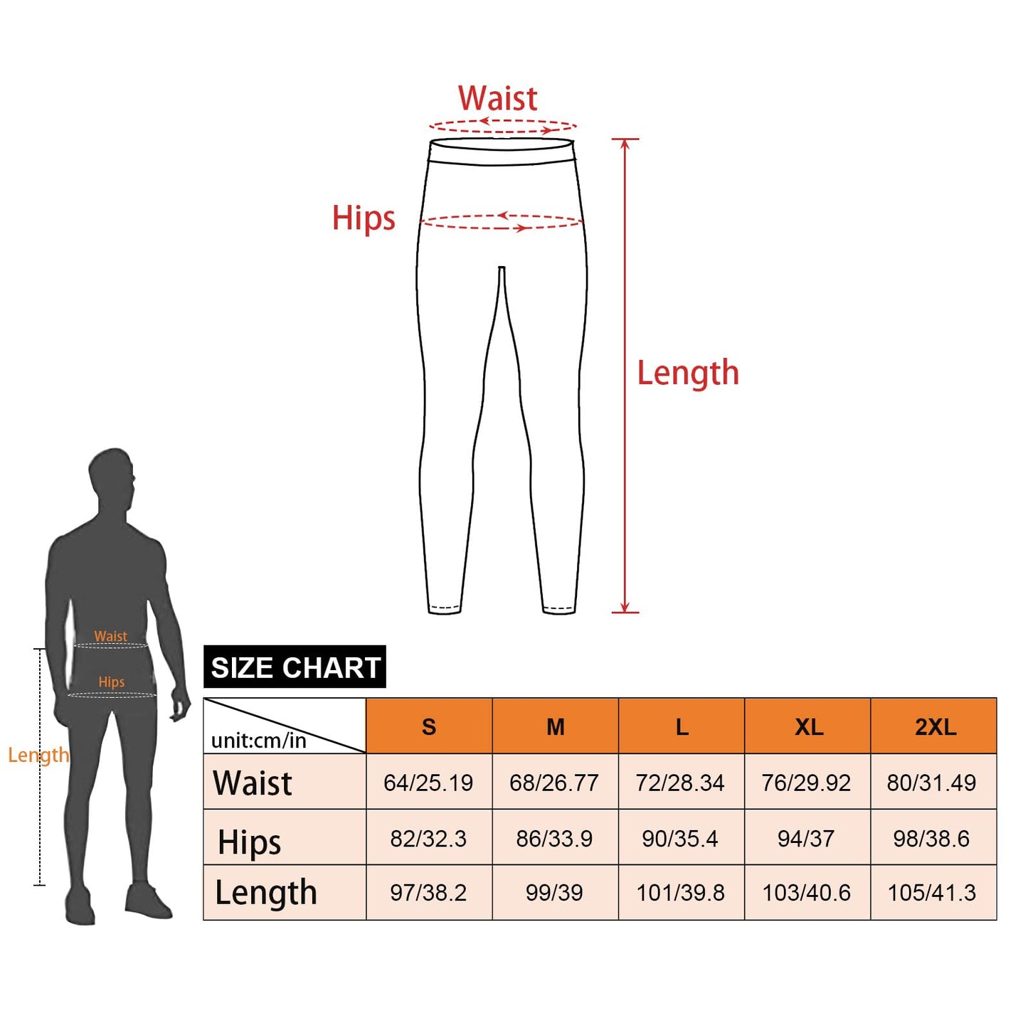 MEETWEE Men’s Thermal Underwear Long Johns, Thermal Leggings Warm Compression Tights Base Layer Bottom Sports Pants Trousers