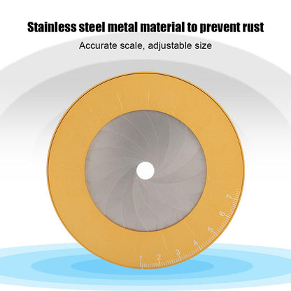 Stainless Steel Circle Template Ruler Rotary for Accurate Drawing Measuring Drafting Woodworking Tool