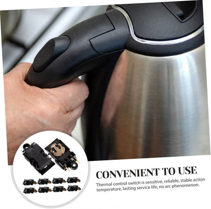 10pcs Electric Kettle Switch Thermostat: Temperature Control for Electric Kettle, Thermal for Oven, Copper Heat