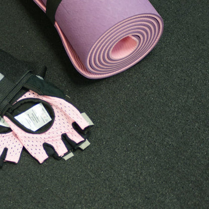 Rubber-Cal ReUz Rubber Flooring Rolls - 3mm x 48" x 35ft - Black