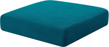 Hokway Couch Cushion Covers, Stretch Sofa Seat Cushion Slipcover Protector (Teal, Small)