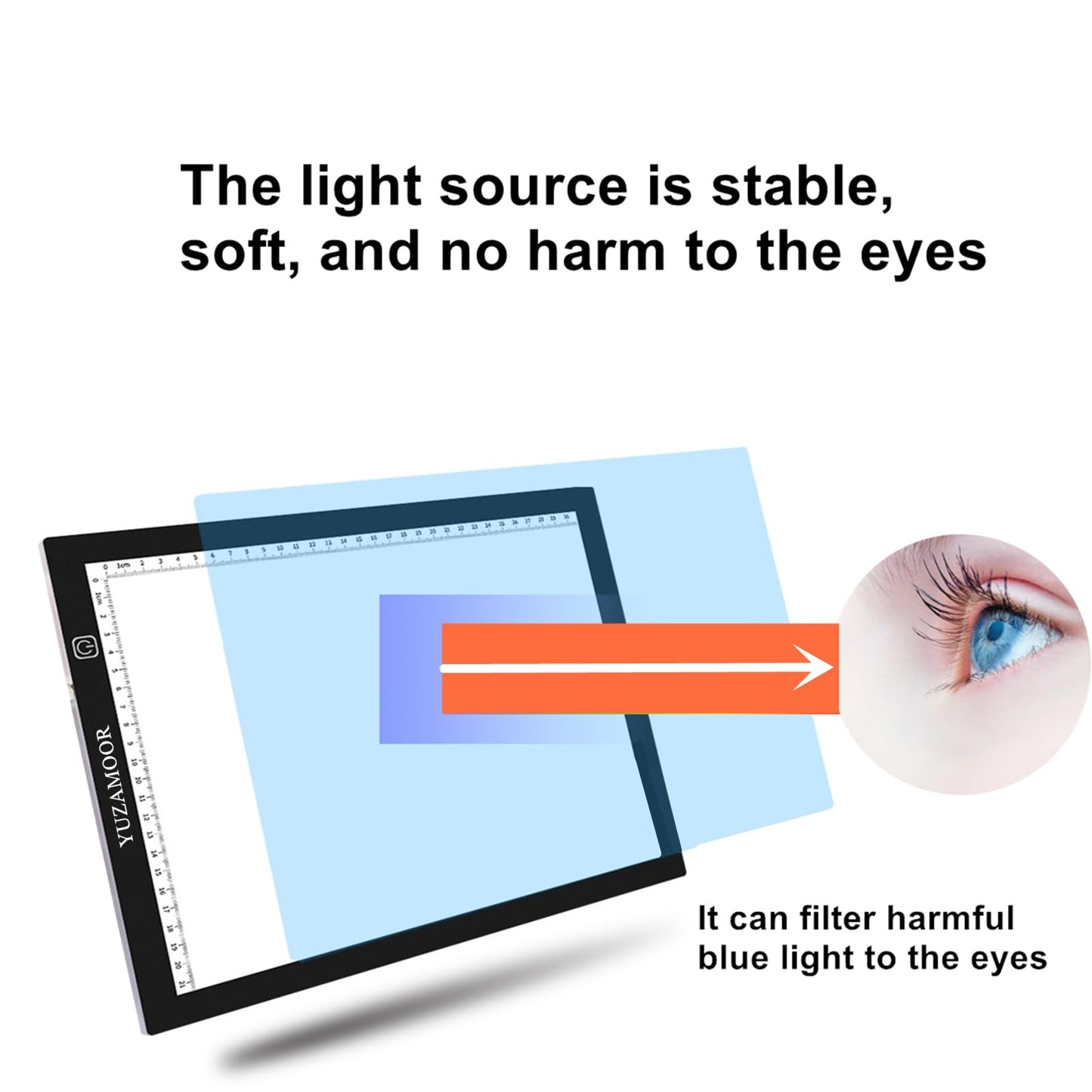 A2 Extra Large Tracing LED Light Pad for Diamond Art, Sketching, Painting - Adjustable Brightness, Sketching, Tracing - USB Powered DIY Diamond Art Light Box - No mesh No dot