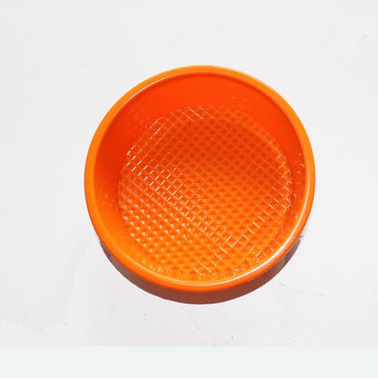 X-Haibei 2pcs Flexible 4.5 inch Mini Round Cake Bread Mold Baking Pan for Sandwiches, Hamburgers Maker