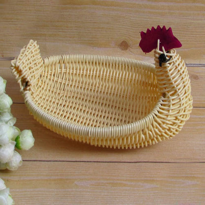 SEWACC Woven Storage Baskets, 3 Pcs Rattan Woven Fruit Basket, Decorative Bowl for Home Kitchen