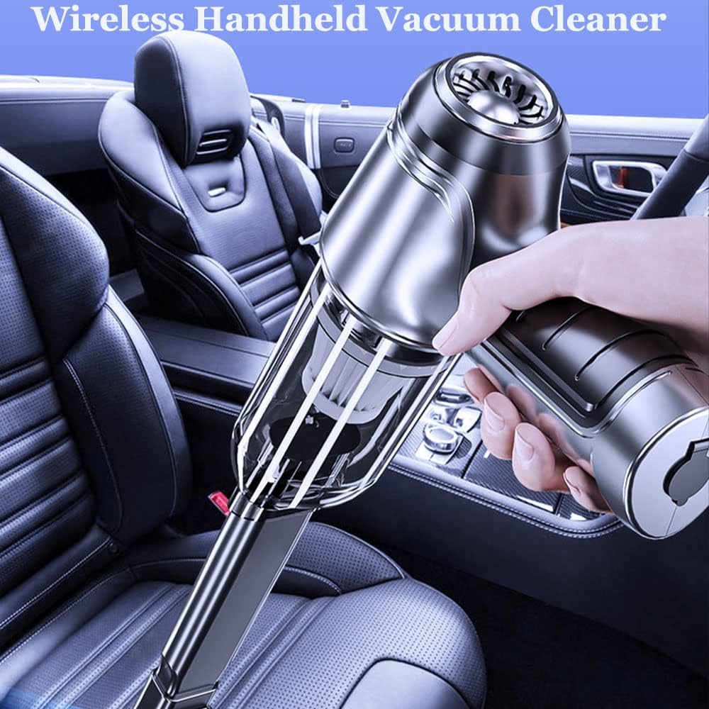 Cordless Handheld Car Vacuum Cleaner with Powerful Suction, Portable Vacuum Cleaner with Brushless Motor, 12,000 PA