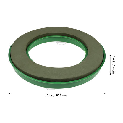 DIYEAH Foam Mud Block Ring - Artificial Floral Arrangement Mud Ring Wet Florist Florist Wedding Car Decor