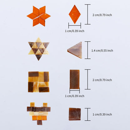 4 Shapes Mixed Glass Mosaic Tiles,Square+Diamond+Triangle+Rectangle 220 PCS Stained Glass Mosaic Pieces for Handmade Art Crafts and Home Decoration (White)