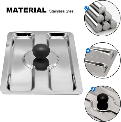 Toaster Cover, Stainless Steel Appliance Top Cover for Electric Bread Maker