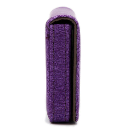 RFID Blocking Wallet - Minimalist Leather Business Credit Card Holder - Purple2