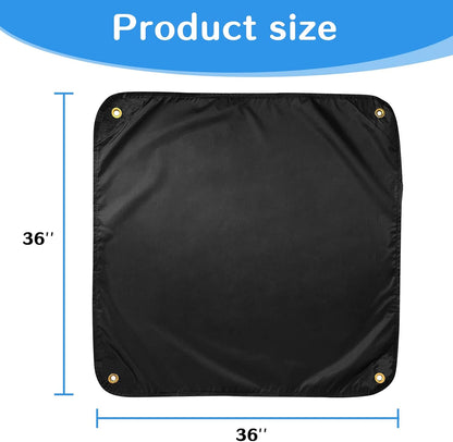 Air Conditioner Covers for Outside Units, Heavy Duty Water-Resistant Central AC Cover 36 x 36 Inch, Black