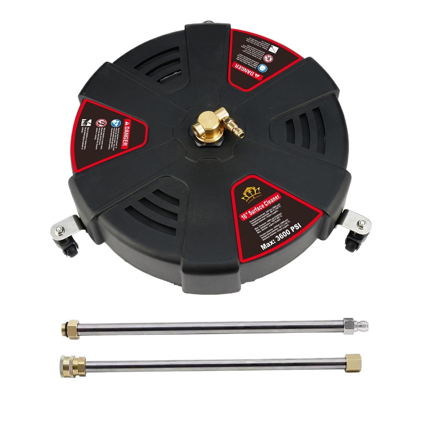 TRELVEX Pressure Washer Surfaces Cleaner | Surfaces Cleaner Attachment | Rotating Surfaces Cleaner | Driveway Surfaces Cleaner, Deck Pressure Washer Attachment, Concrete Cleaner for Pressure Washer
