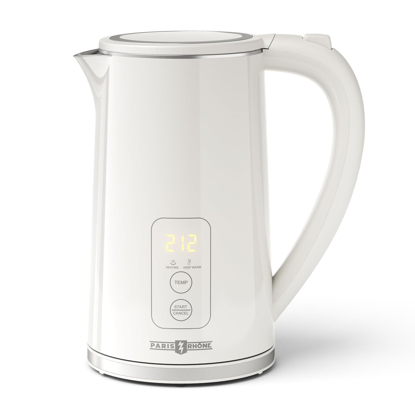 Electric Tea Kettle, 1.7L Larger Design Temperature Control Electric Kettle, 4H Keep Warm Water Boiler with 6 Presets, LED Screen Electric Kettles for Boiling Water, Boil-Dry Protection, BPA Free