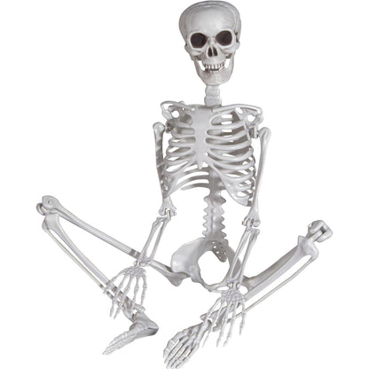 Kukooka 3ft Halloween Skeleton Decor Plastic Life Size Full Body Human Bones with Movable Joints for Halloween Decoration (1 Piece)