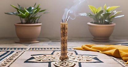 Wooden Incense Stick & Cone Burner Holder, Large Organic Eco-Friendly Ash Catcher for Home Fragrance
