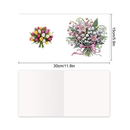 JZHYOAN 6Pcs Sunflower Diamond Art Card with Envelopes DIY Diamond Painting Cards Crystal Arts Craft Gem Art Gem Painting Mosaic Kit for Adults Birthday Greeting Cards for Holidays Celebrations