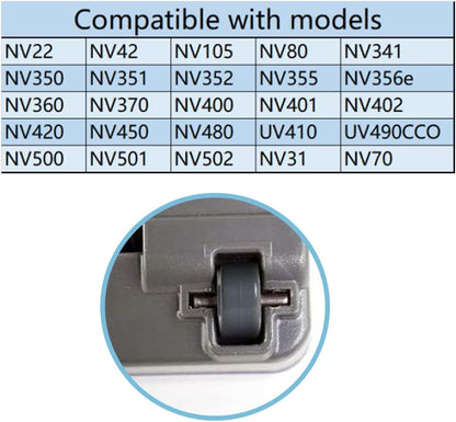 Vacuum Cleaner Replacement Wheels for Shark Navigator Rotator Models NV341, NV350, NV351, NV352, NV355, NV356e