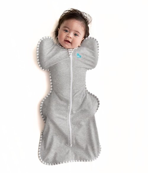 Love To Dream Swaddle UP - Baby Sleep Sack for Newborns | Self-Soothing Design, Snug Fit, Gray, Small (8-13 lbs)