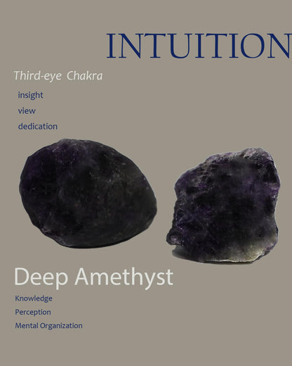 2 Pcs CRYSPAA Deep Amethyst Raw 1.7"-2.1"Crystal and Healing Stones, Selenite Crystals Bulk Rocks for Crafts, Gemstone Lapidary, Crystal Kit, Witch Decor,Chakra, for Women and Festival Day