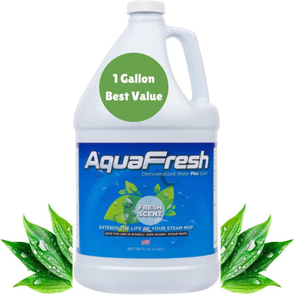 1 Aqua Science Demineralized Water Steam Mop Cleaning Solution - GALLON Premium Floor Cleaner Solution Compatible
