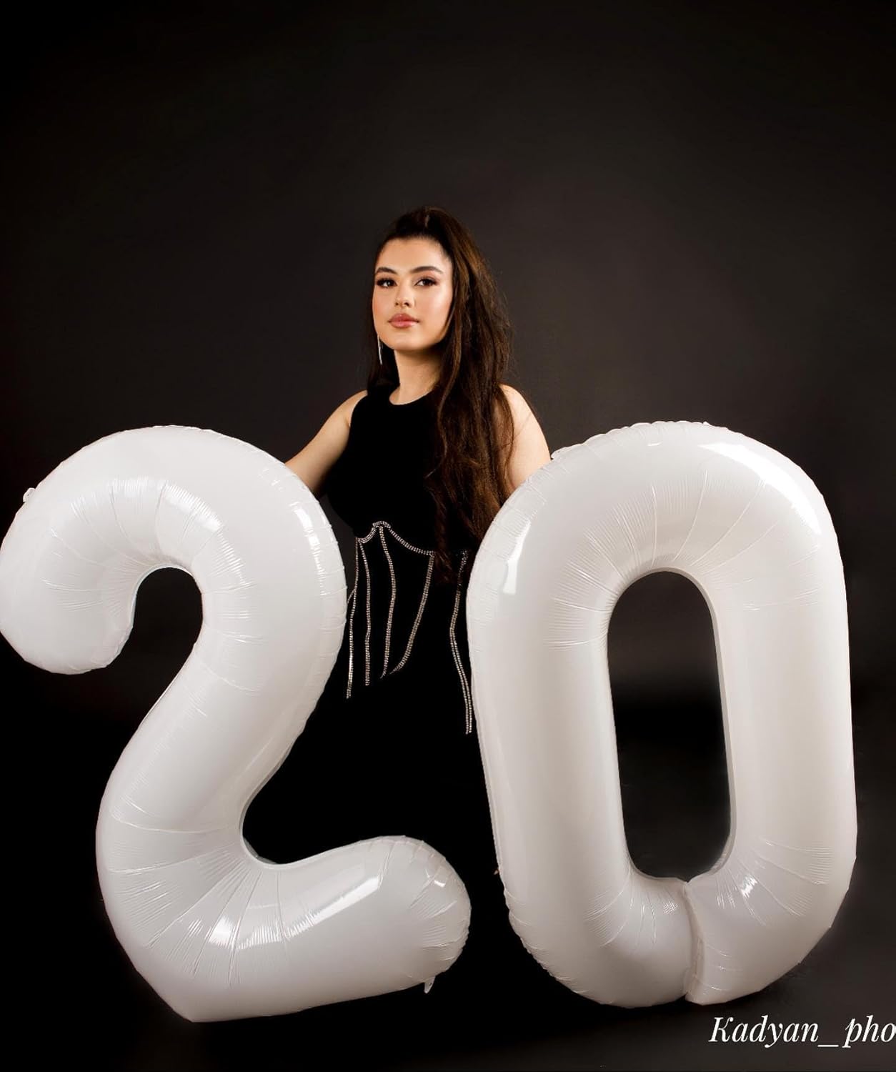 Translucent Number 30 Balloon - 40 Inch White Birthday Decoration for 30th Party Supplies
