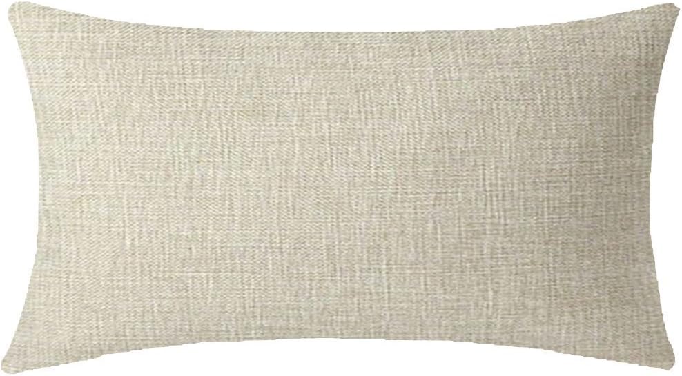 Tropical Beach Starfish Welcome Decorative Lumbar Pillow Case, 12x20 inches, Cotton Linen for Couch Sofa