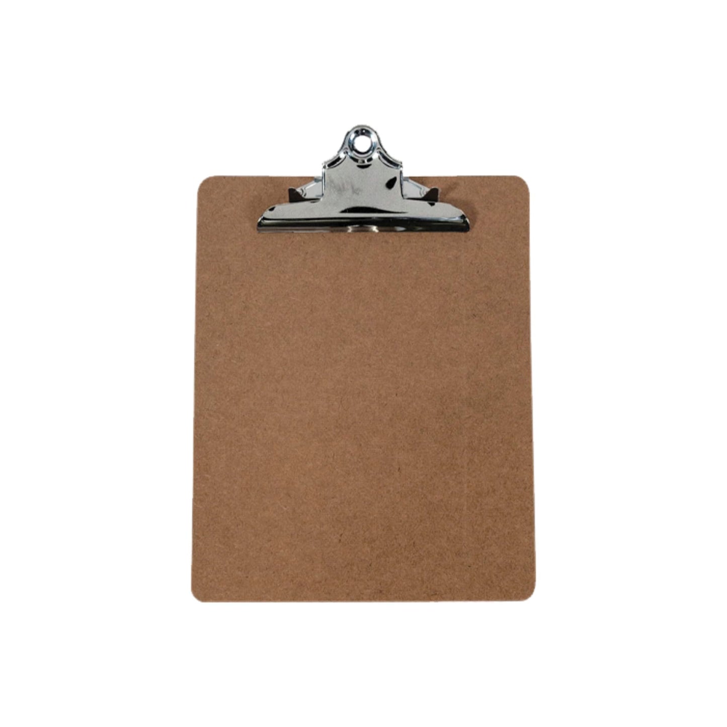 School Smart Hardwood Clipboard - Letter Size Bright Nickel 9 X 12-1/2 in