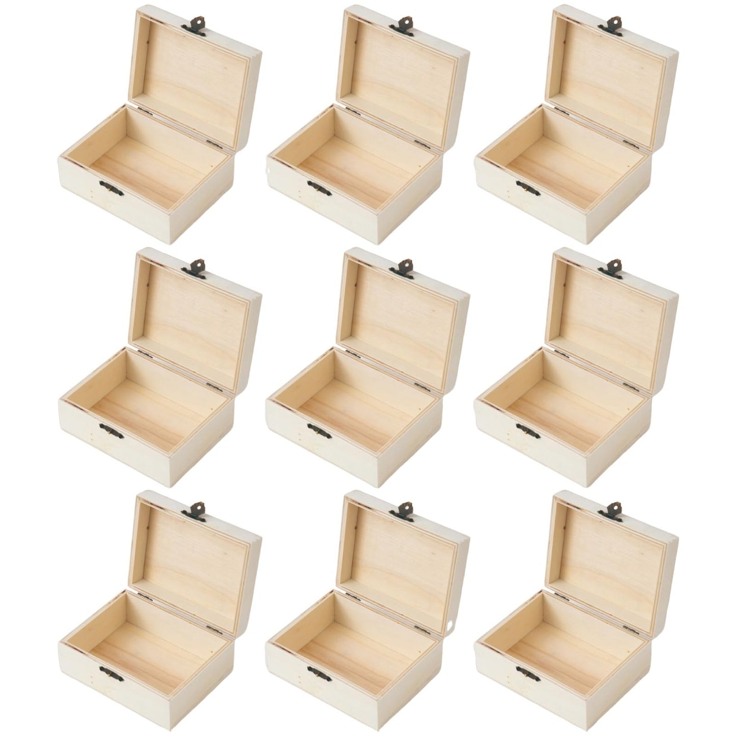 Xhqsulsclac 8 pcs Wooden box Holder Desk DIY Wooden Boxes 5X3.9X2.3 In Desktop Organizer Organizer School