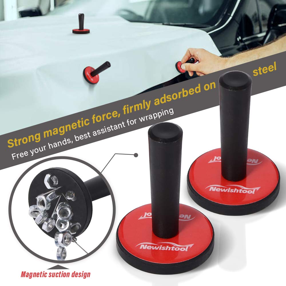 Vinyl Wrap Tool Kit for Car Wrapping, Window Tinting Film Application and PPF Installation, Includes 110V Heat Gun for Vinyl, Toolkit Bag, Micro Wrap Squeegee, Magnet Holder, Film Cutter, Scraper