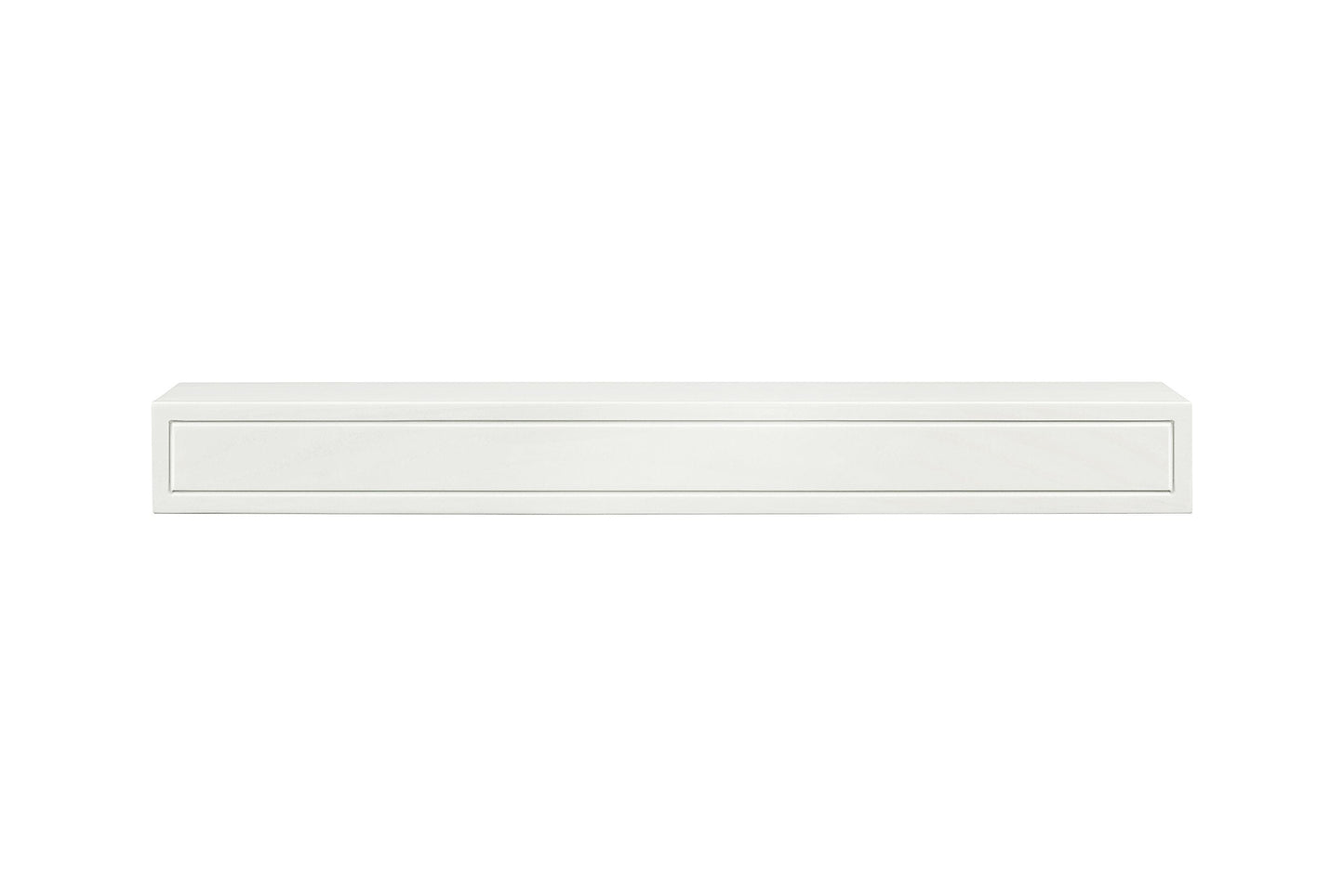 Pearl Mantels ARYB48612 Premium Grade A MDF White mantel shelf, Crisp White paint, 48"L x 9"D x 5"H, The perfect compliment to your hearth and home