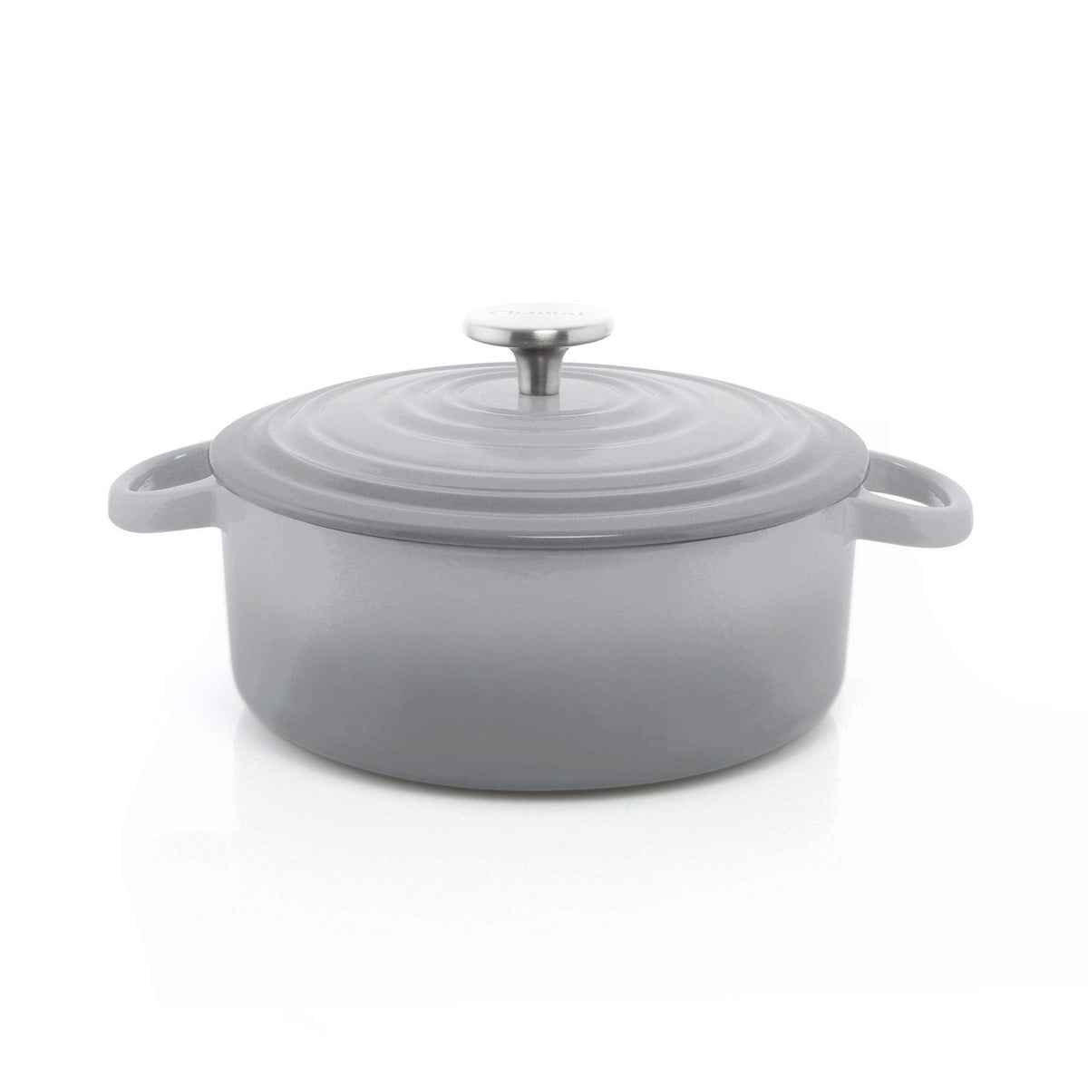 Chantal Cast Iron Dutch Oven Set, 3 and 7 qt, US Formulated Premium Enamel, Fade Grey